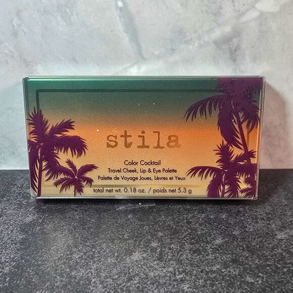 Stila New Color Cocktail travel cheek, lip & eye palette in Tequila Sunrise - Picture 3 of 10